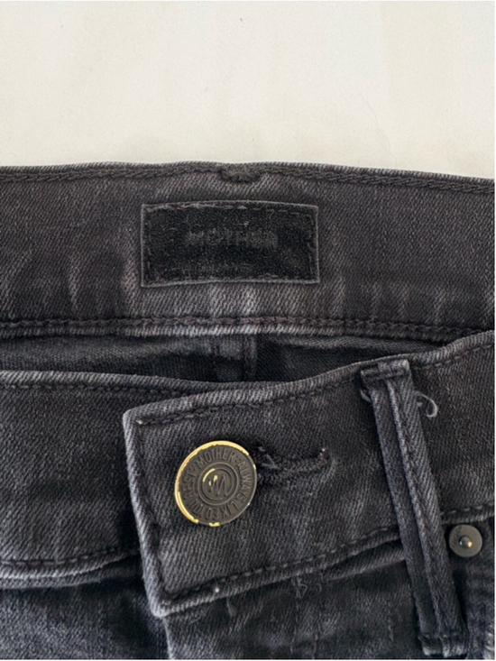 MOTHER The Weekender Flare Jeans Sz 24 Not Guilty Black EUC - Picture 4 of 14